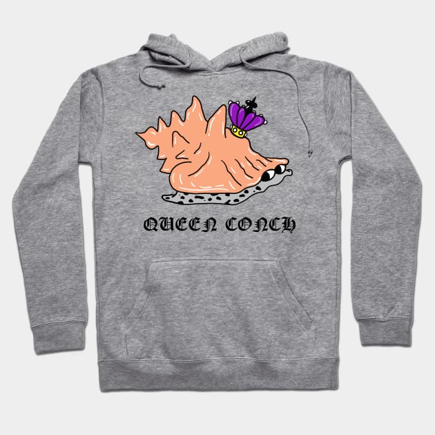 Queen Conch Snail Hoodie by SNK Kreatures